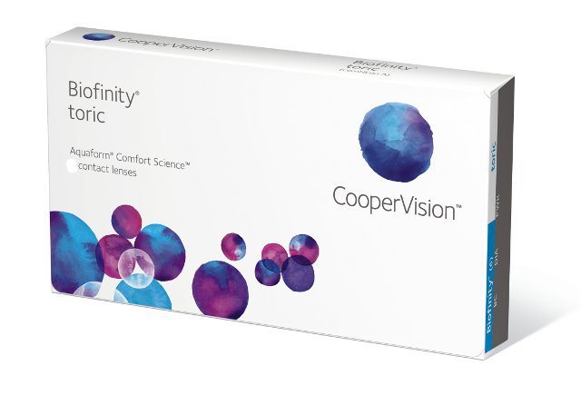 3-Monats Biofinity Toric Cooper Vision – Torische Monatslinsen (3 Stk.)